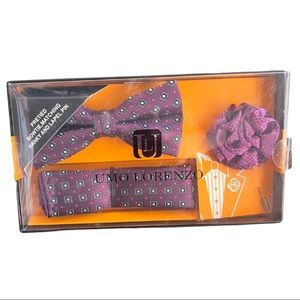 Dark Purple Bowtie Set